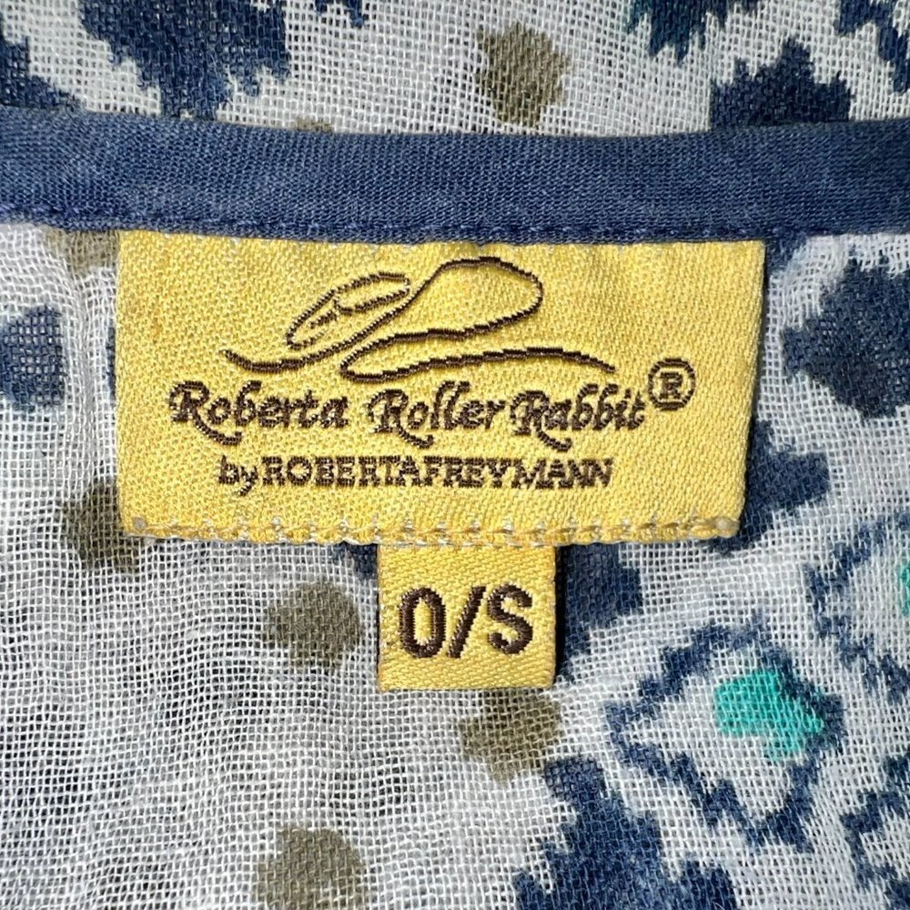 ROBERTA ROLLER RABBIT Swim Coverup with Crochet Fringe-One Size - Picture 5 of 5